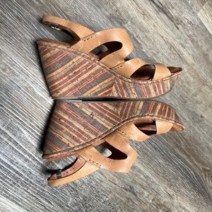 Born wedge shoes with adjustable strap